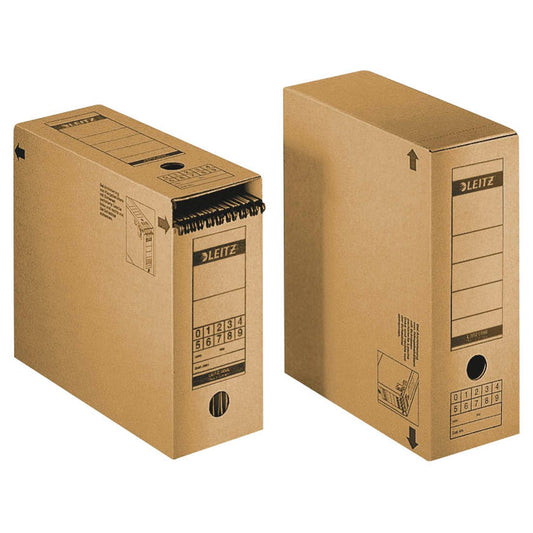LEITZ Archivboxen braun 12,0 x 32,5 x 27,5 cm | 60860000 | 1 Pack = 10 St.