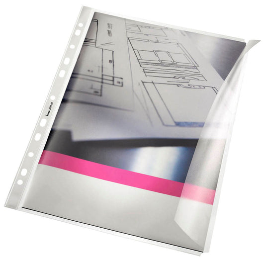 bene Prospekthüllen DIN A4 transparent genarbt 0,12 mm | 209000 | 1 Pack = 10 St.