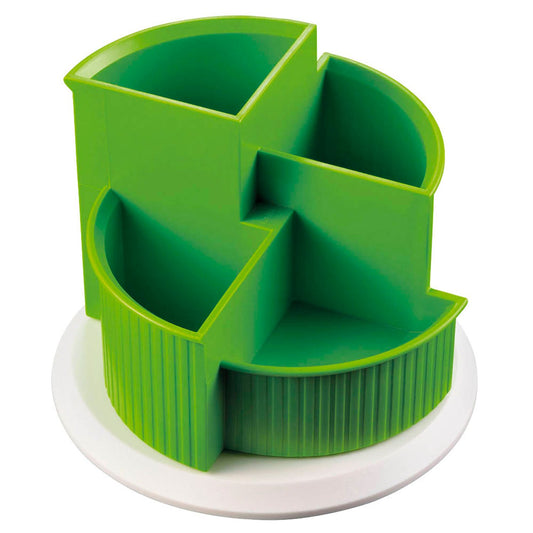 helit Stiftehalter apple green/weiß Polystyrol 4 Fächer 15,0 x 15,0 x 11,2 cm | H6390550