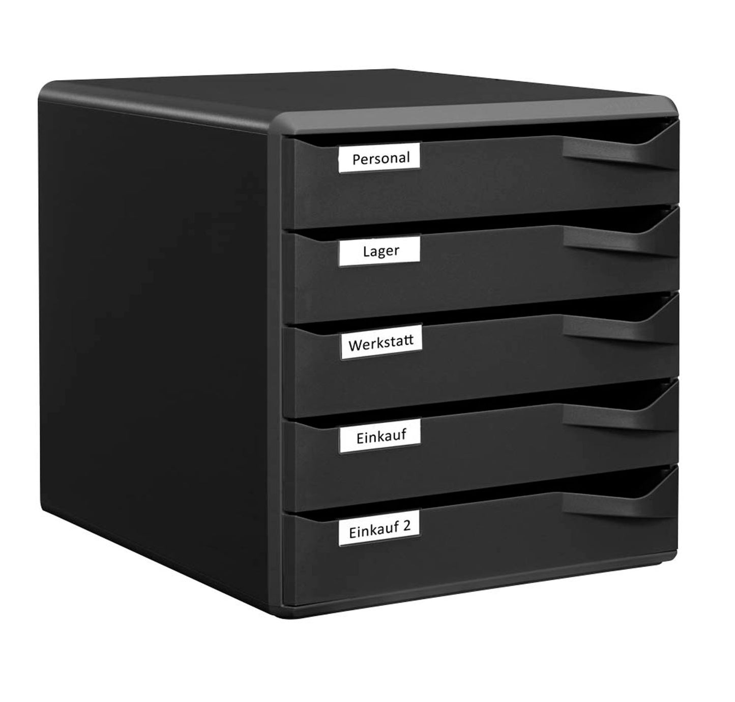 LEITZ Schubladenbox -Set  schwarz, DIN A4,