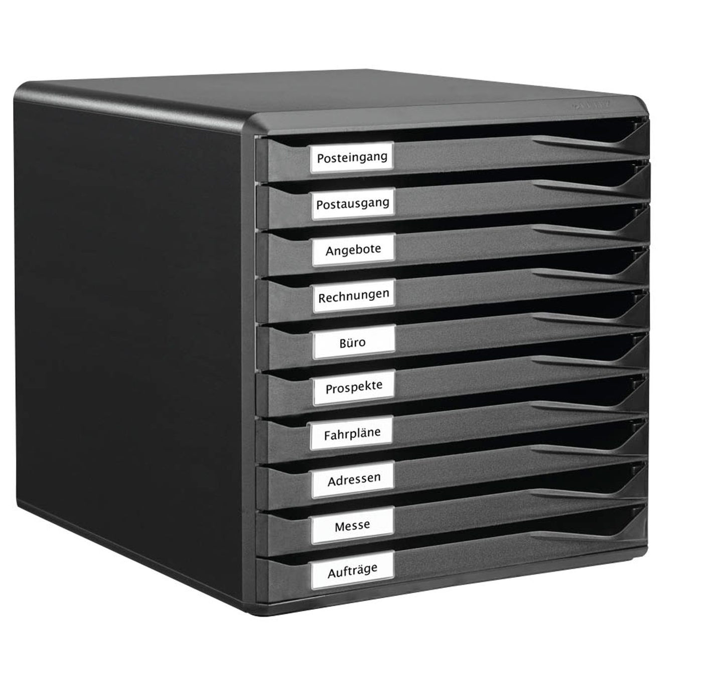 LEITZ Schubladenbox -Set  schwarz, DIN A4,