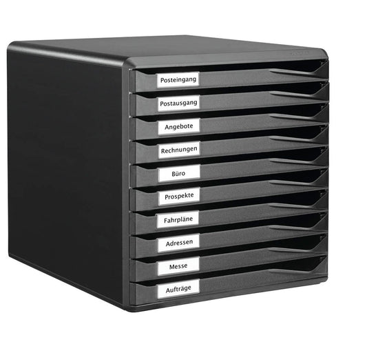 LEITZ Schubladenbox -Set  schwarz, DIN A4,