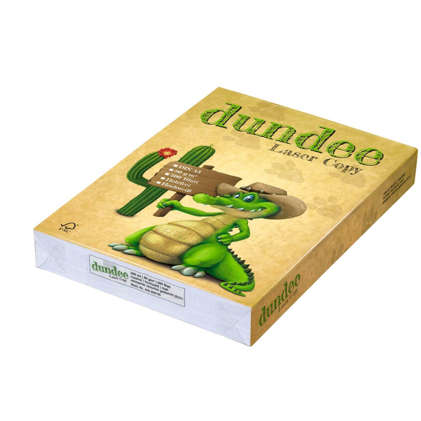 dundee Kopierpapier Laser Copy DIN A3 80 g/qm | 1384 | 1 Pack = 500 Blatt