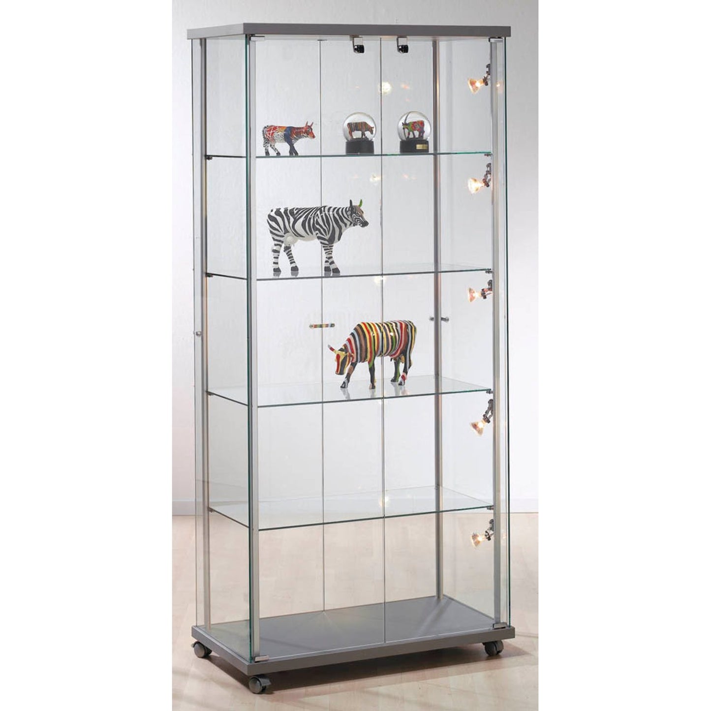 Kerkmann Beleuchtungs-Set für Vitrinen silber 5x 20 W | 40376900 | 1 Pack = 5 St.