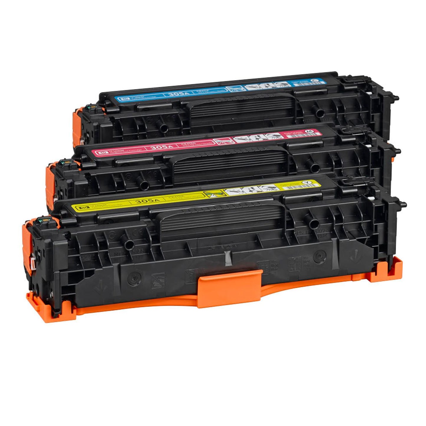 HP 305A () cyan, magenta, gelb Tonerkartuschen, 3er-Set | CF370AM | 1 Pack = 3 St.
