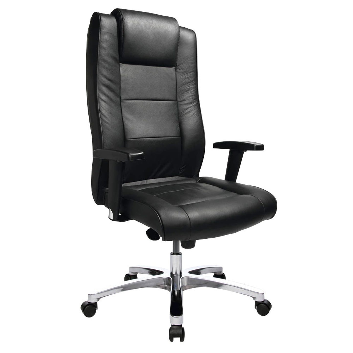 Topstar Chefsessel Chairman® 10, Leder schwarz, Gestell alu | NS29T A80