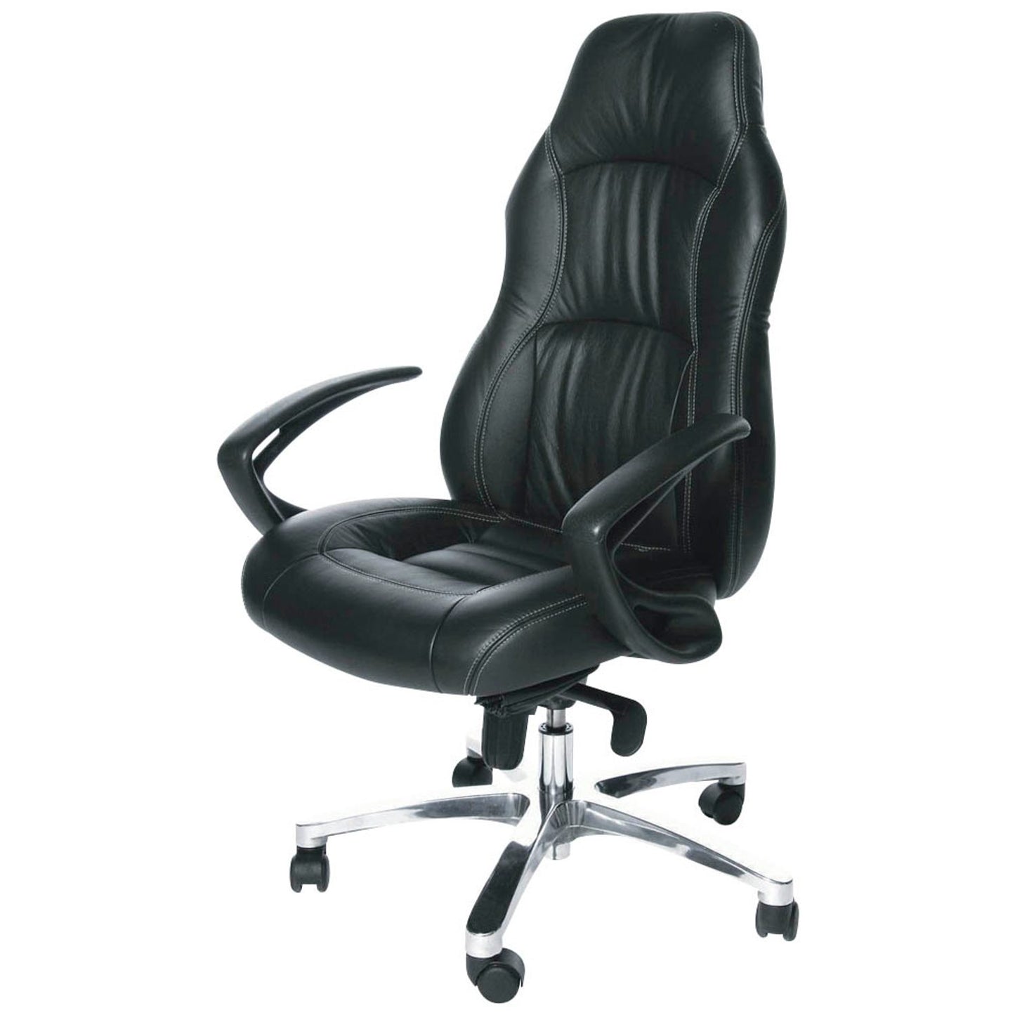 Topstar Chefsessel RS1, Leder schwarz, Gestell alu | RS90F AD0
