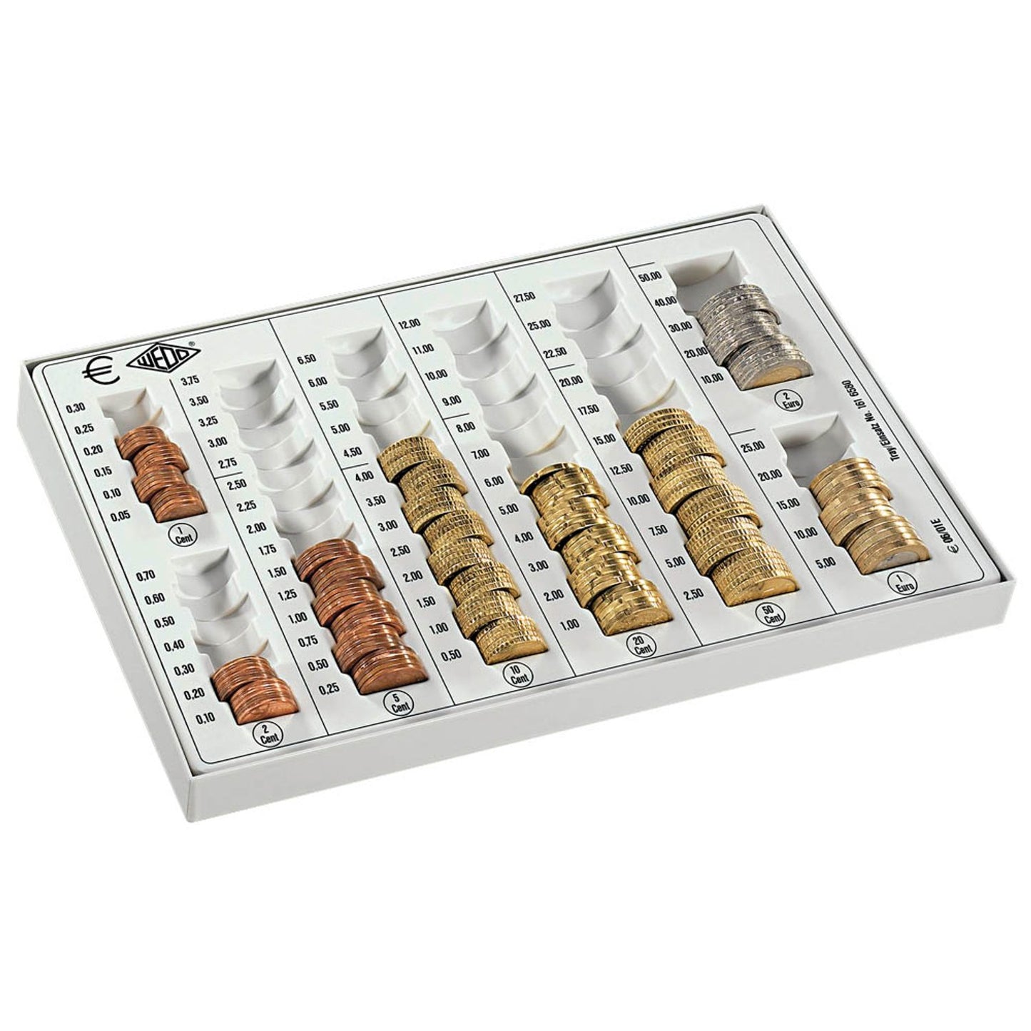 WEDO Zählbrett lichtgrau Metall-Gehäuse | 160758037
