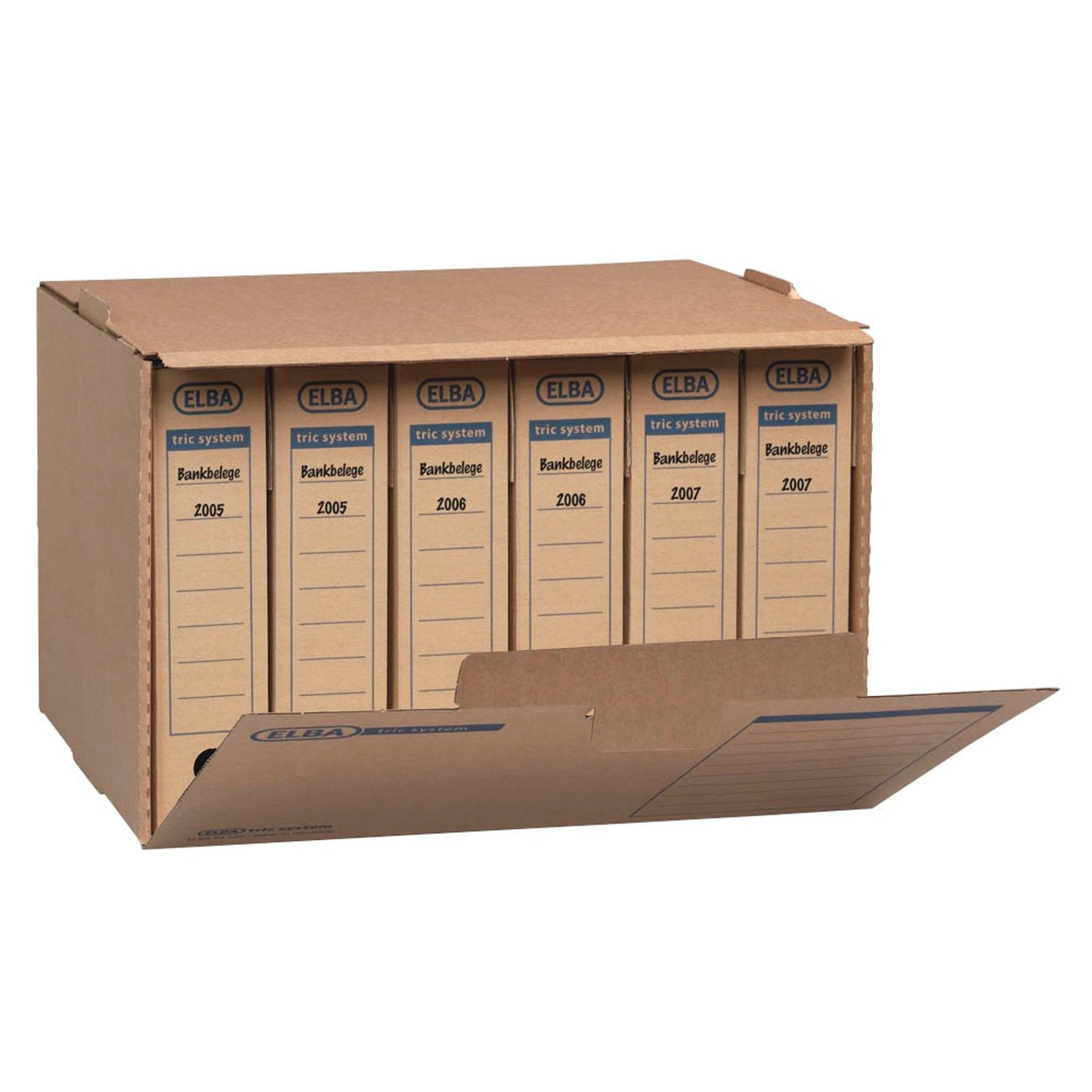 ELBA Archivcontainer tric system braun 51,0 x 36,0 x 33,0 cm | 100421093 | 1 Pack = 5 St.