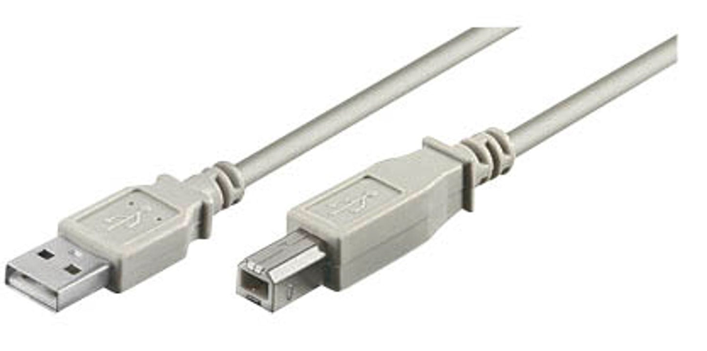 goobay USB 2.0 A/USB 2.0 B Kabel grau, 1 St.