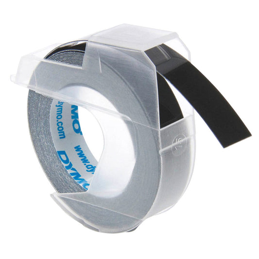 DYMO Prägeband 3D 12745 , 9 mm weiß auf schwarz | 520109