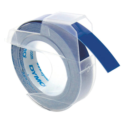 DYMO Prägeband 3D 12744 , 9 mm weiß auf blau | 520106