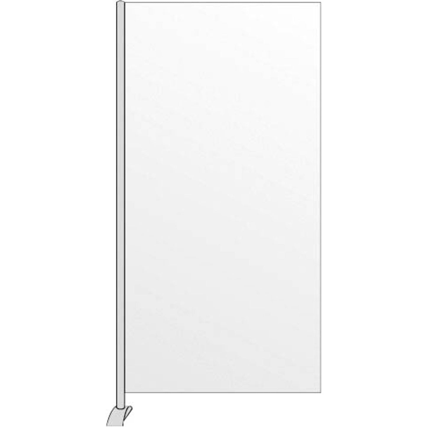 Kerkmann Trennwand Metropol , weiß 77,0 x 165,0 cm | 45696710