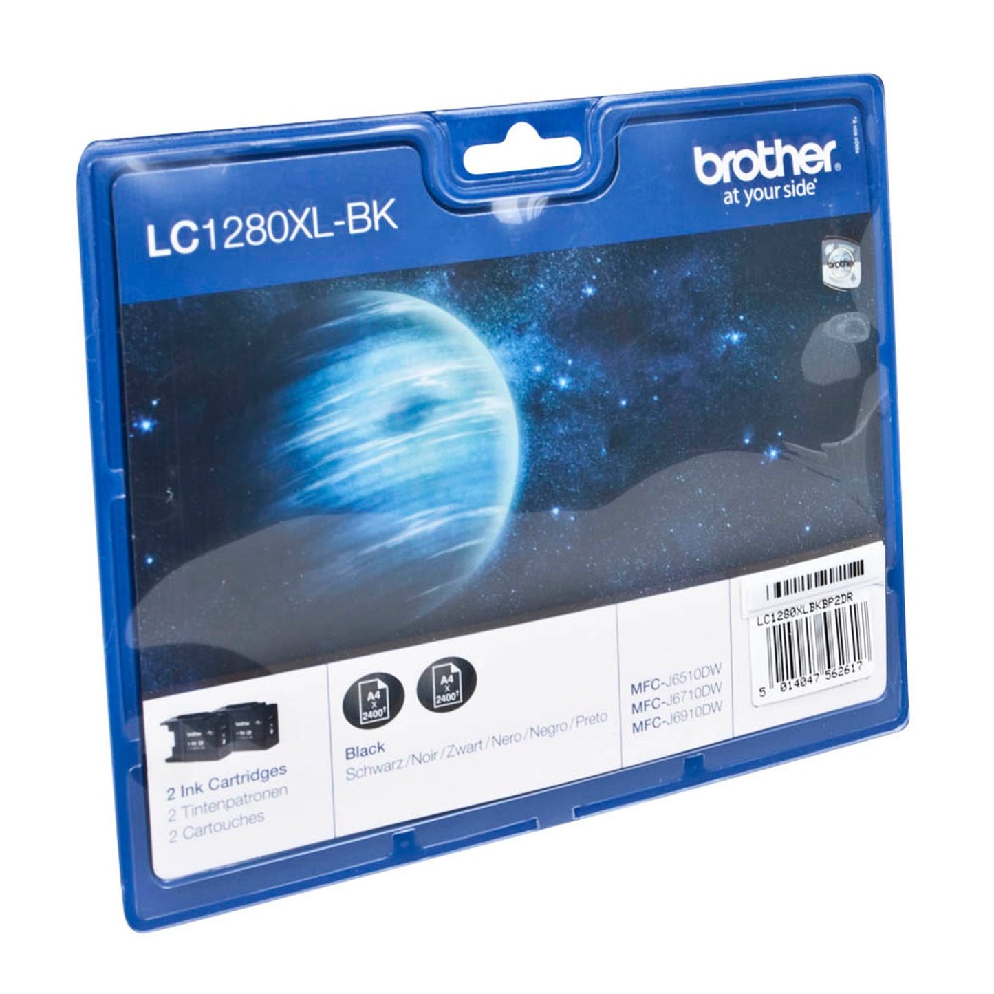 brother LC-1280XLBK schwarz Druckerpatronen, 2er-Set | LC1280XLBKBP2 | 1 Pack = 2 St.