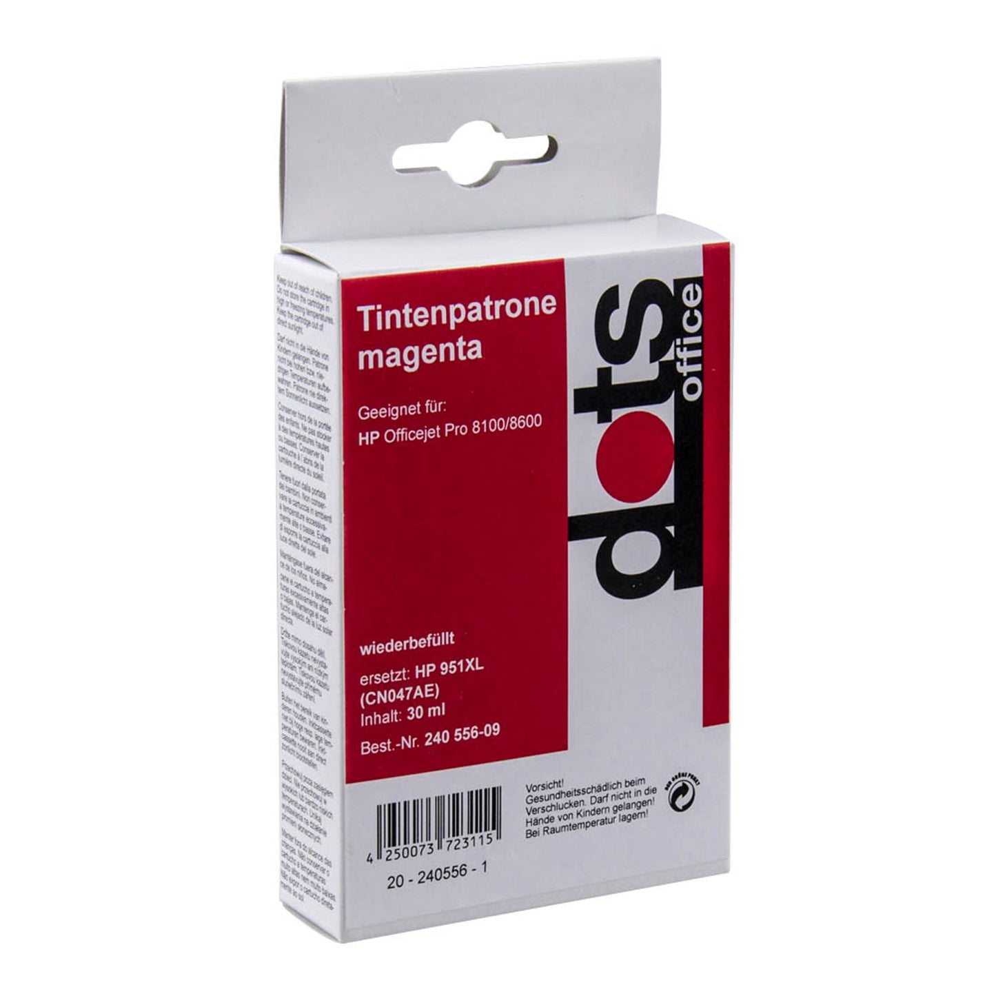dots magenta Druckerpatrone kompatibel zu HP 951XL (CN047AE) | 1723,4006-DOTS