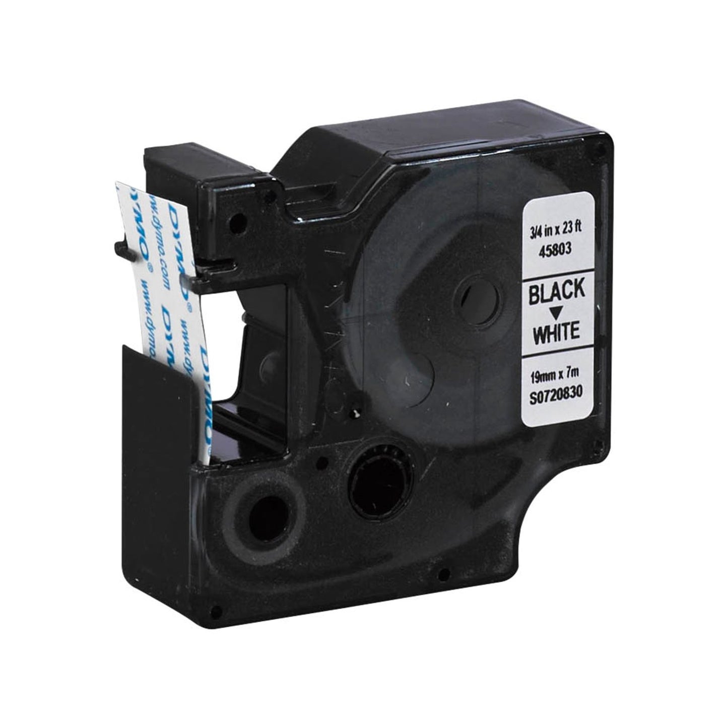 DYMO Schriftbänder D1 45803 , 19 mm schwarz auf weiß | 2093098 | 1 Pack = 10 St.