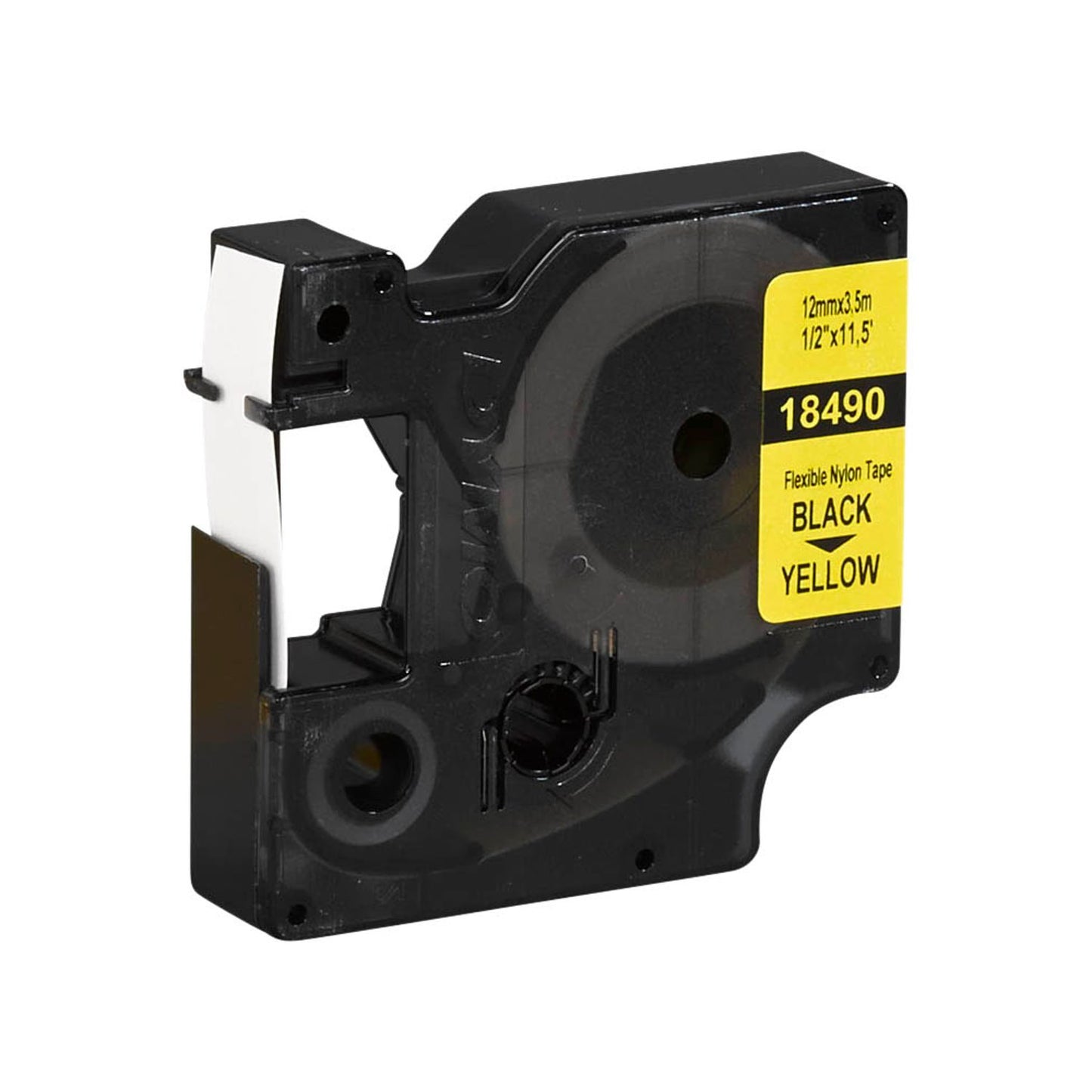 DYMO Schriftband RHINO , 19 mm schwarz auf gelb | 18491