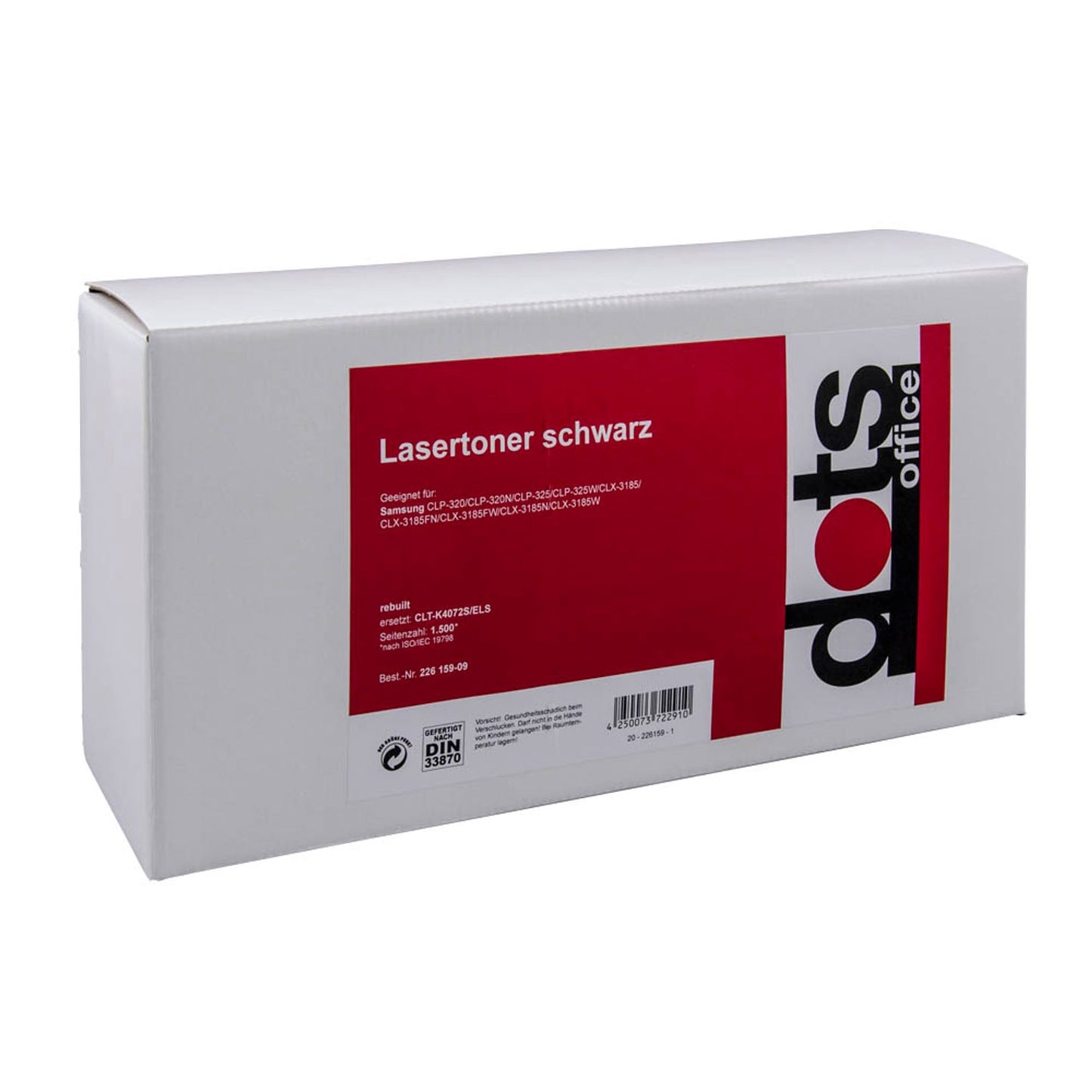 dots schwarz Toner kompatibel zu SAMSUNG CLT-K4072S (SU128A) | 3502,0000-DOTS