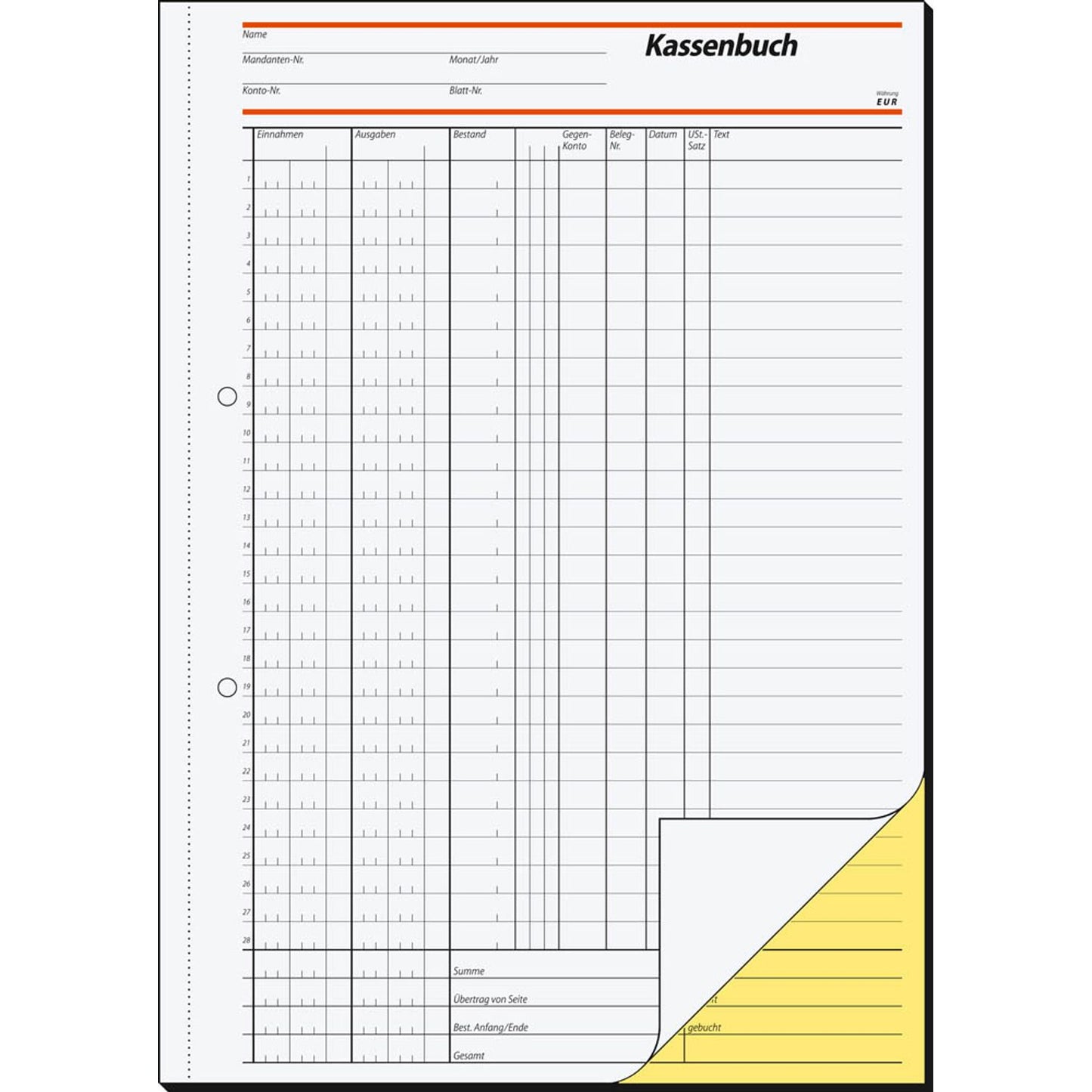 SIGEL Kassenbuch/EDV Formularbuch | SD056
