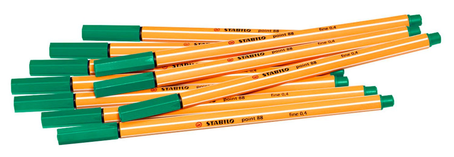 STABILO point 88 Fineliner 0,4 mm, 10 St.