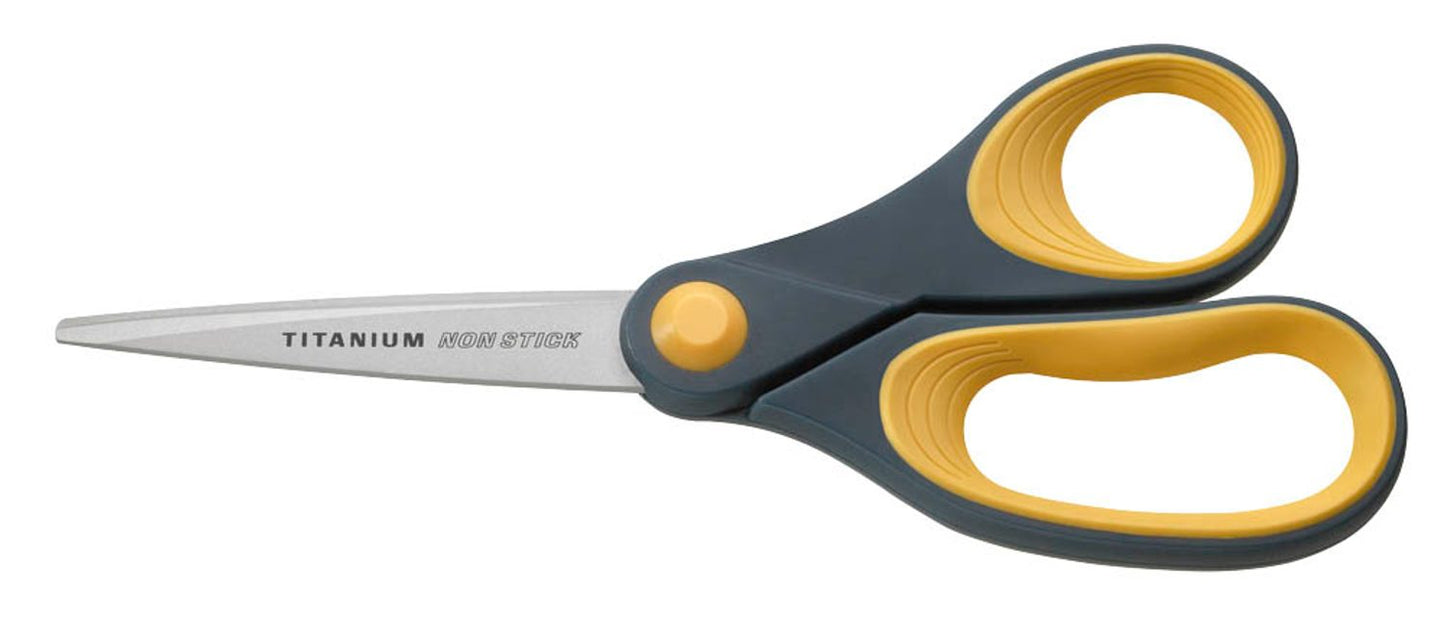 WESTCOTT Schere TITANIUM NON STICK grau-gelb