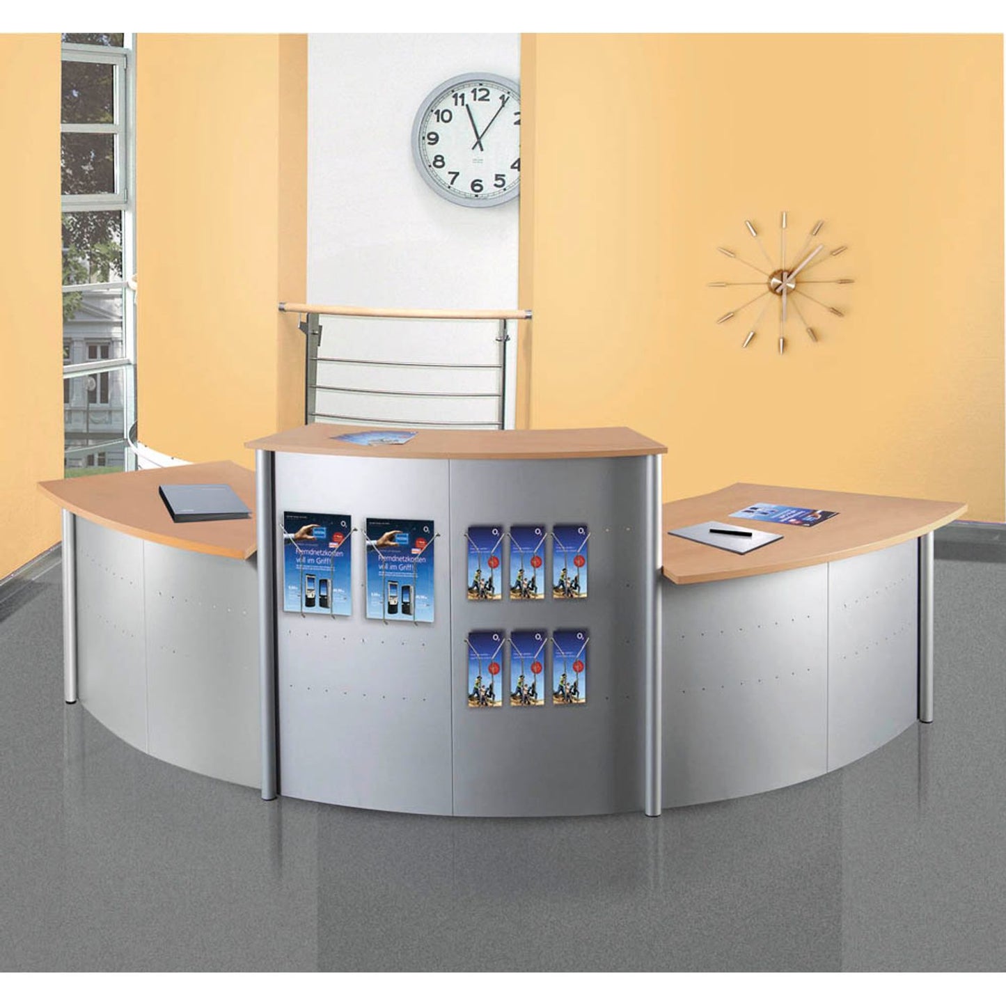 Kerkmann Prospektkorb für Plakatständer DIN A4 | 44694000 | 1 Pack = 2 St.