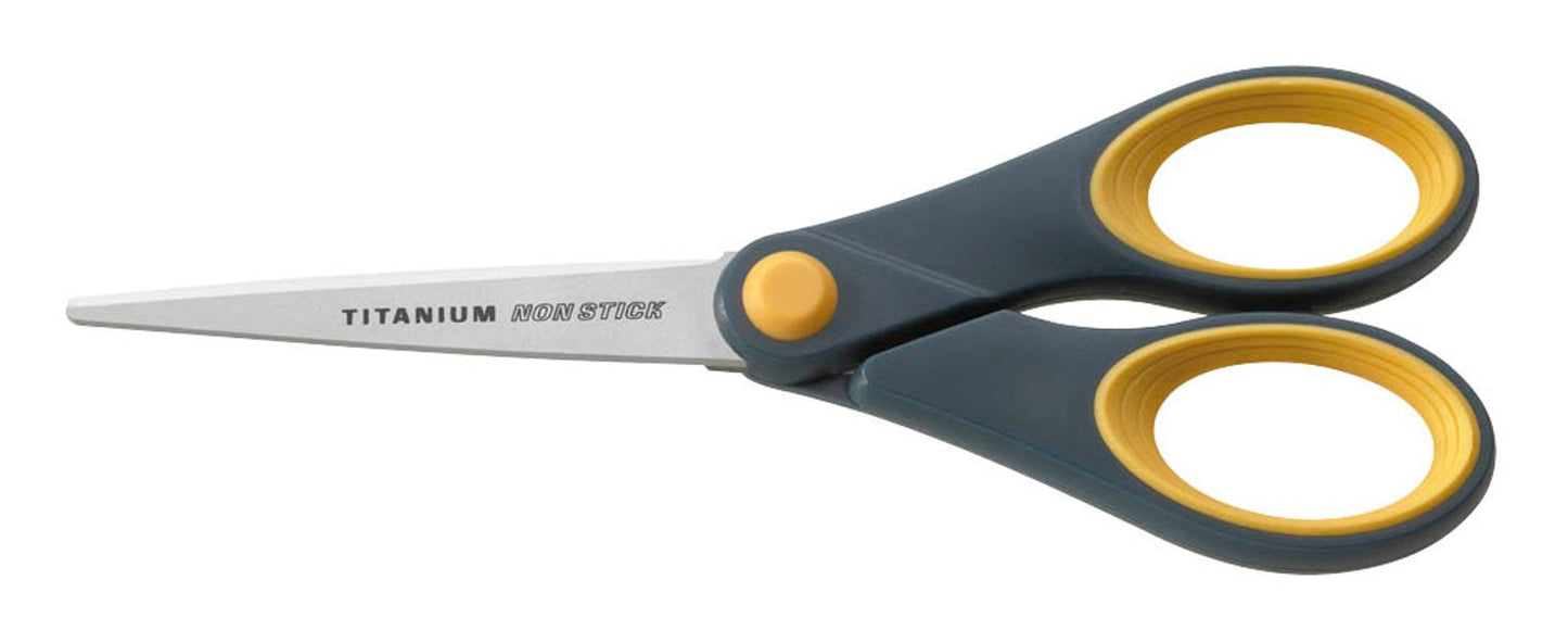 WESTCOTT Schere TITANIUM NON STICK grau-gelb