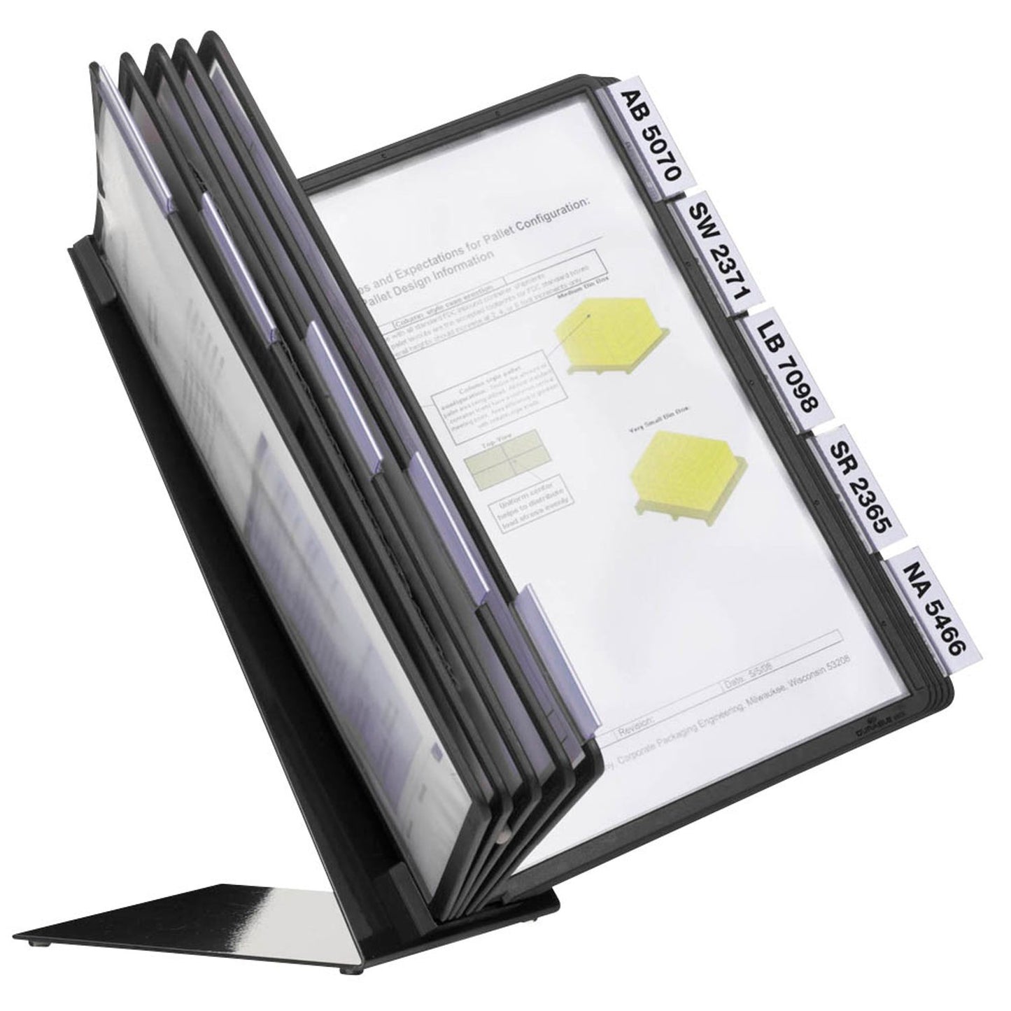 DURABLE Sichttafelsystem VARIO DIN A4 schwarz mit . Sichttafeln | 557001