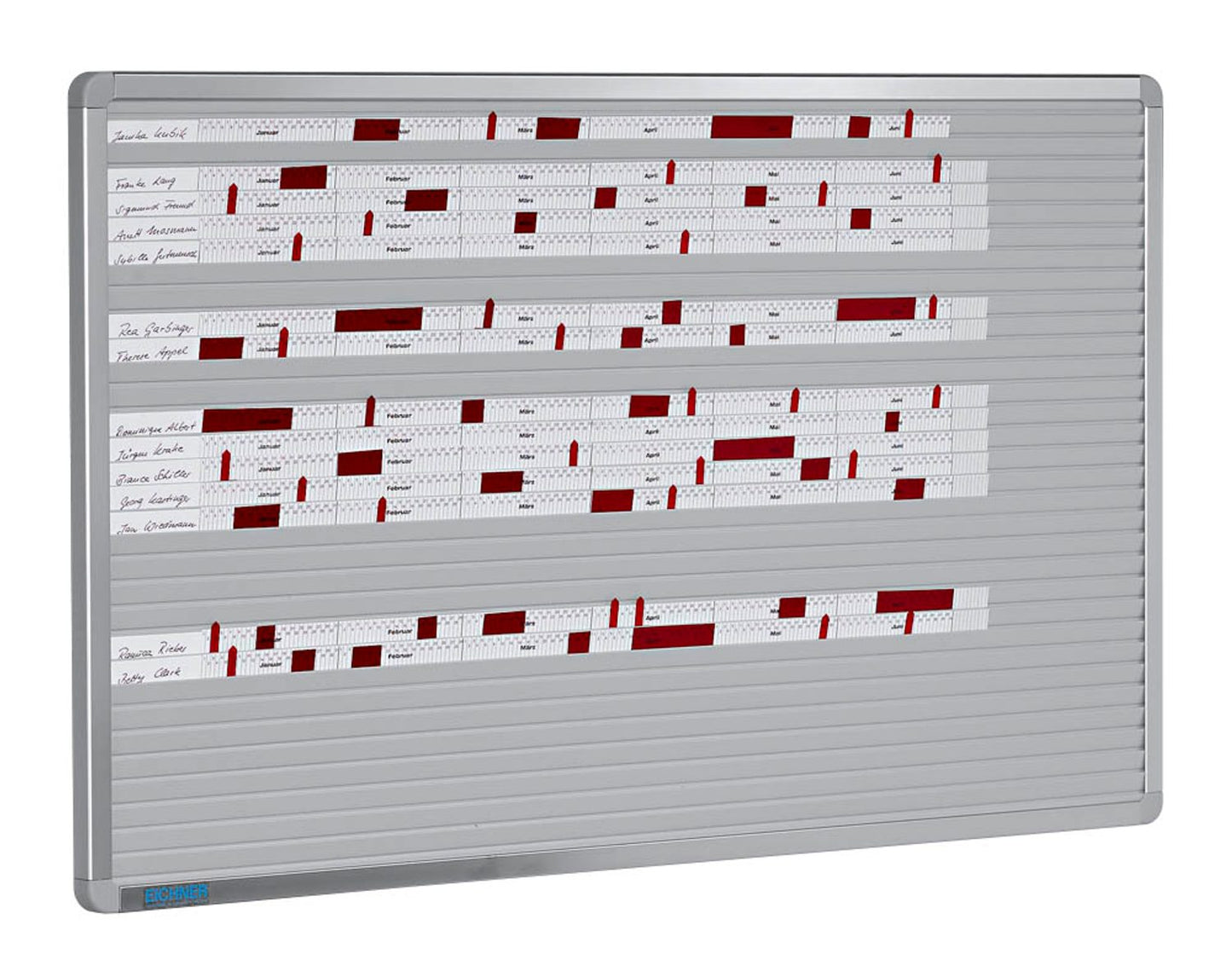 EICHNER VISIPLAN Stecktafel 100,0 x 58,0 cm 1 Spalte