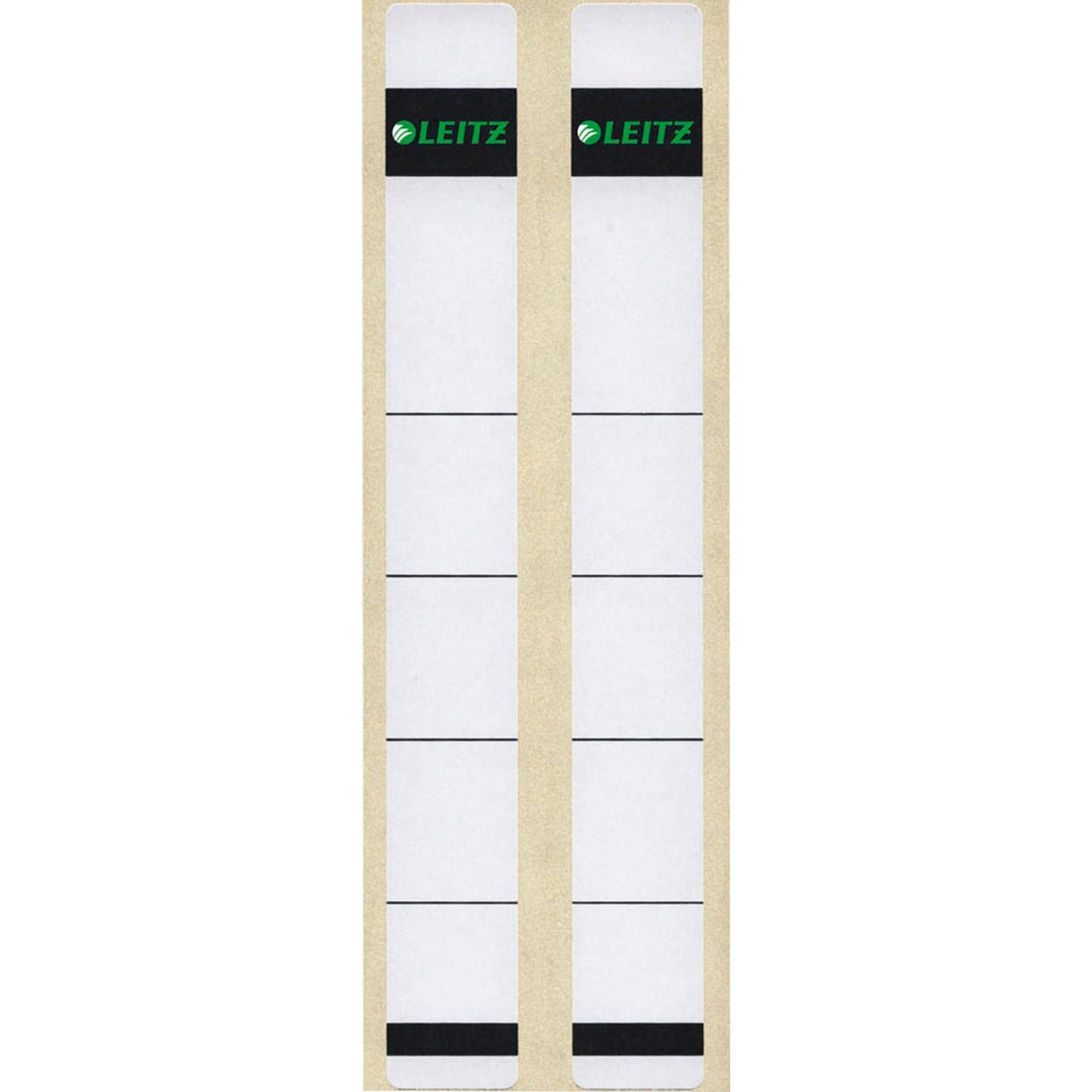 LEITZ Ordneretiketten 1646 weiß für 3,5 cm Rückenbreite | 16460085 | 1 Pack = 10 St.