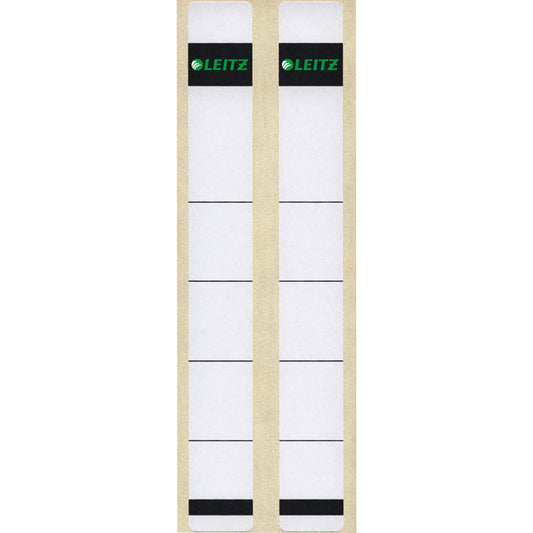 LEITZ Ordneretiketten 1646 weiß für 3,5 cm Rückenbreite | 16460085 | 1 Pack = 10 St.