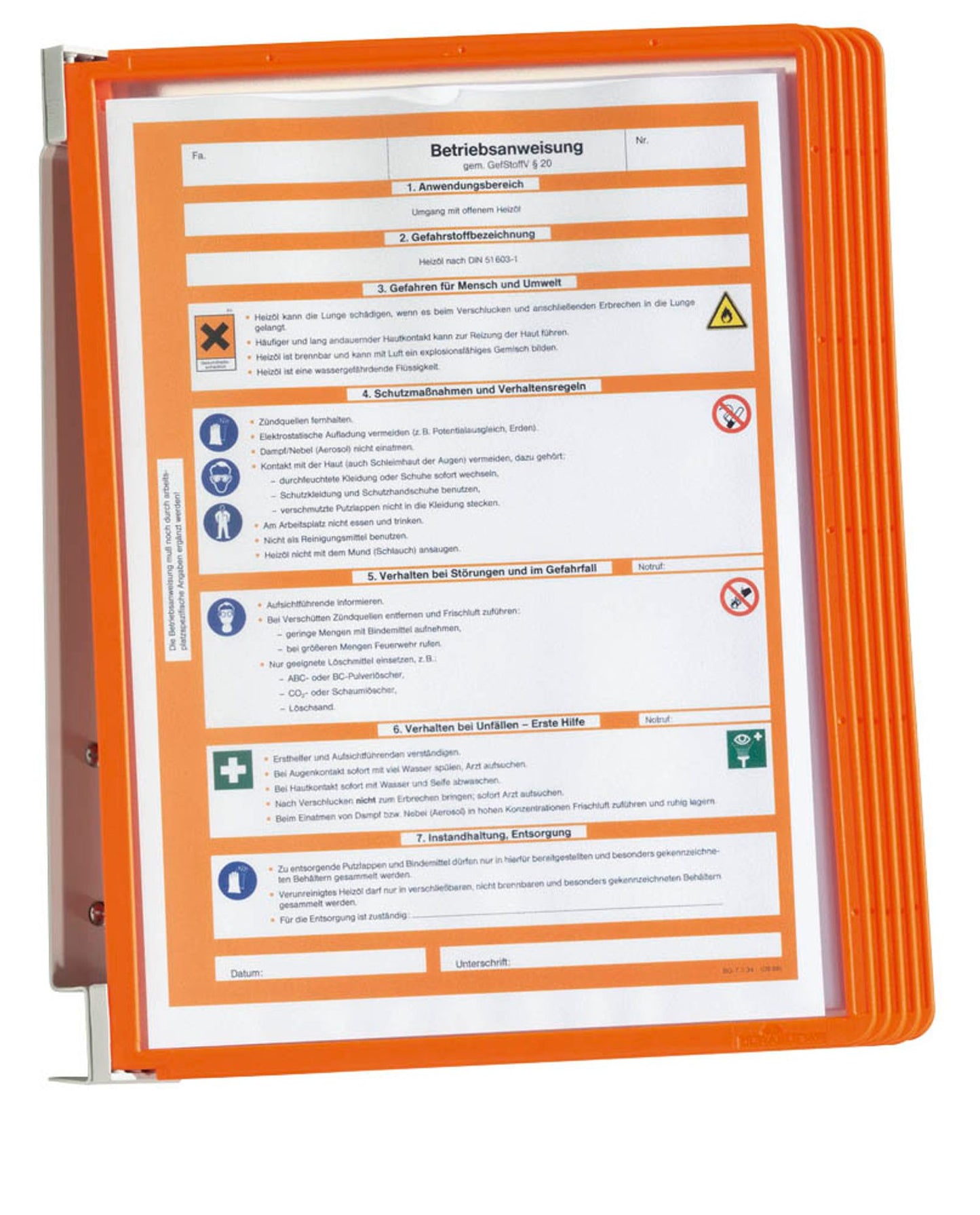 DURABLE Wand-Sichttafelsystem VARIO® WALL DIN A4 mit 5 St. Sichttafeln