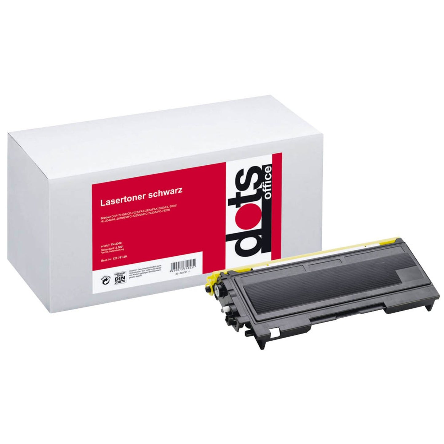 dots schwarz Toner kompatibel zu brother TN-2000 | 1159,0000-DOTS