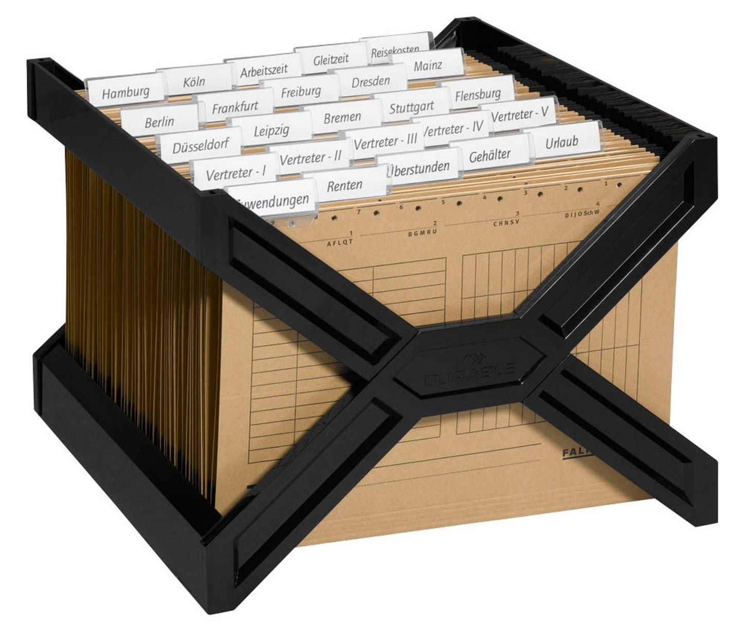 DURABLE Hängeregistraturkorb mit Mappen CARRY PLUS