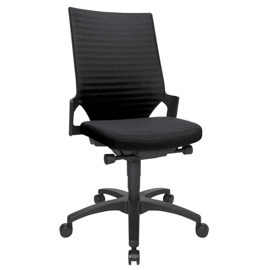 Topstar Bürostuhl Autosynchron®-2, Stoff schwarz, Gestell schwarz | AU2000 BI0