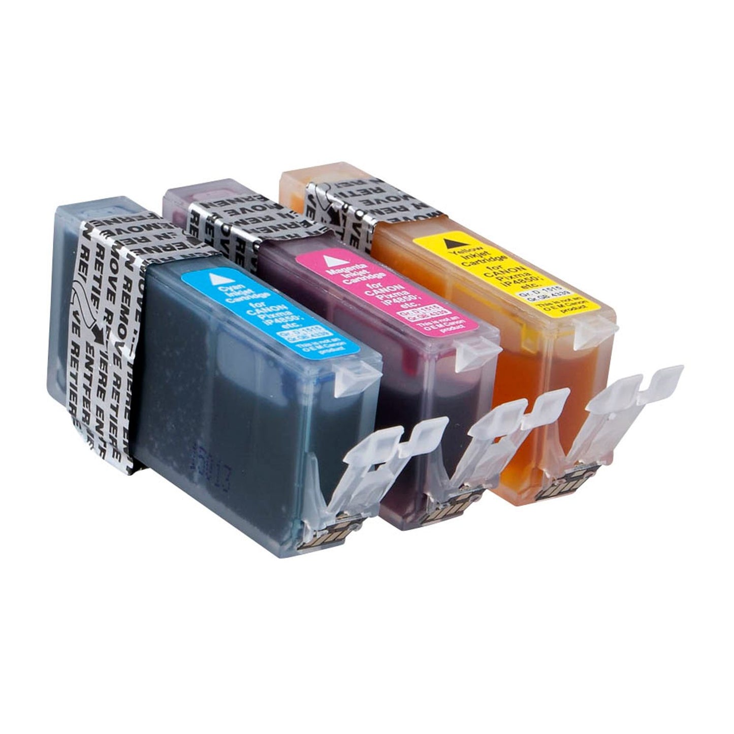 KMP C83V cyan, magenta, gelb Druckerpatronen kompatibel zu Canon CLI-526 C/M/Y, 3er-Set | 1515,0050 | 1 Pack = 3 St.