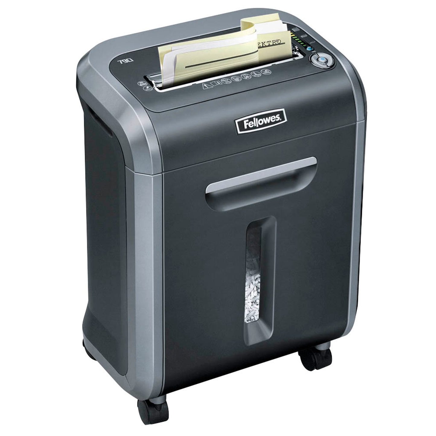 Fellowes Powershred 79Ci Aktenvernichter mit Partikelschnitt P-4, 4 x 38 mm, bis , schwarz | 4679001