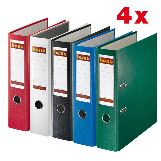 bene No1 POWER Ordner farbsortiert Kunststoff 8,0 cm DIN A4 | 291400SO | 1 Aktionspack = 20 St.