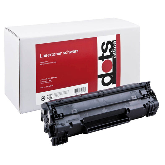 dots schwarz Toner kompatibel zu HP 35XXL (CB435A) | 1210,5000-DOTS