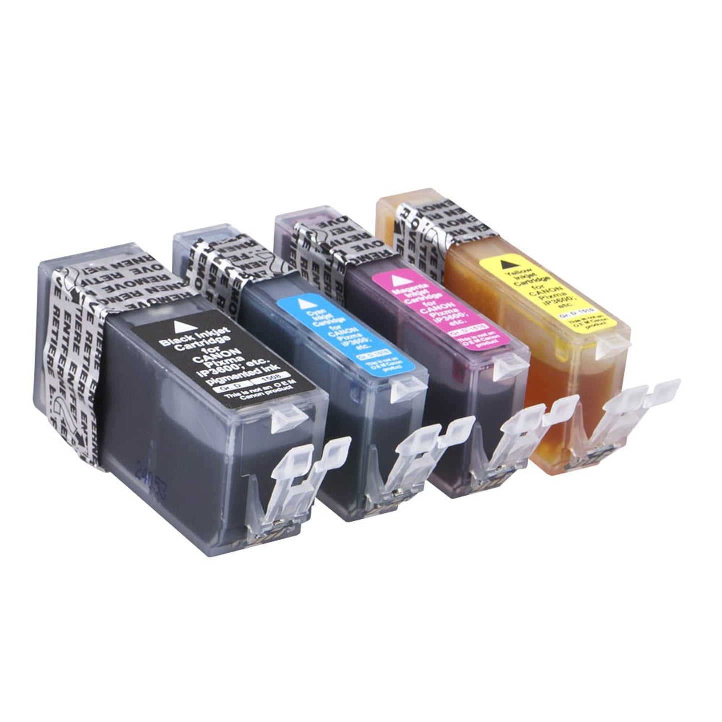dots schwarz, cyan, magenta, gelb Druckerpatronen kompatibel zu Canon PGI-520 BK, CLI-521 C/M/Y, 4er-Set | 1508,0005-DOTS | 1 Pack = 4 St.
