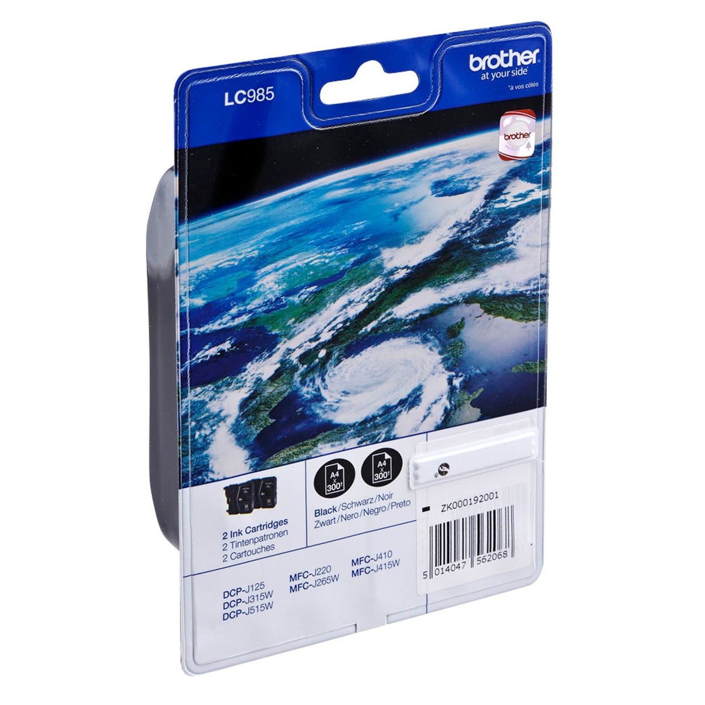 brother LC-985BK schwarz Druckerpatronen, 2er-Set | LC985BKBP2 | 1 Pack = 2 St.