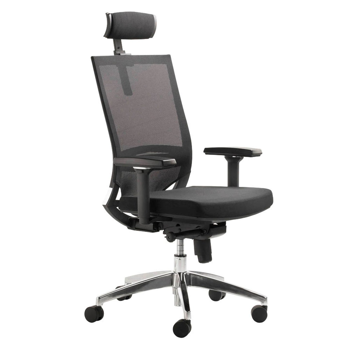 Mayer Bürostuhl myOPTIMAX, Stoff schwarz, Gestell alu | 2486