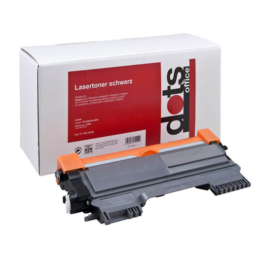 dots schwarz Toner kompatibel zu brother TN-2220/TN-2010/TN-2210 | 1257,3000-DOTS