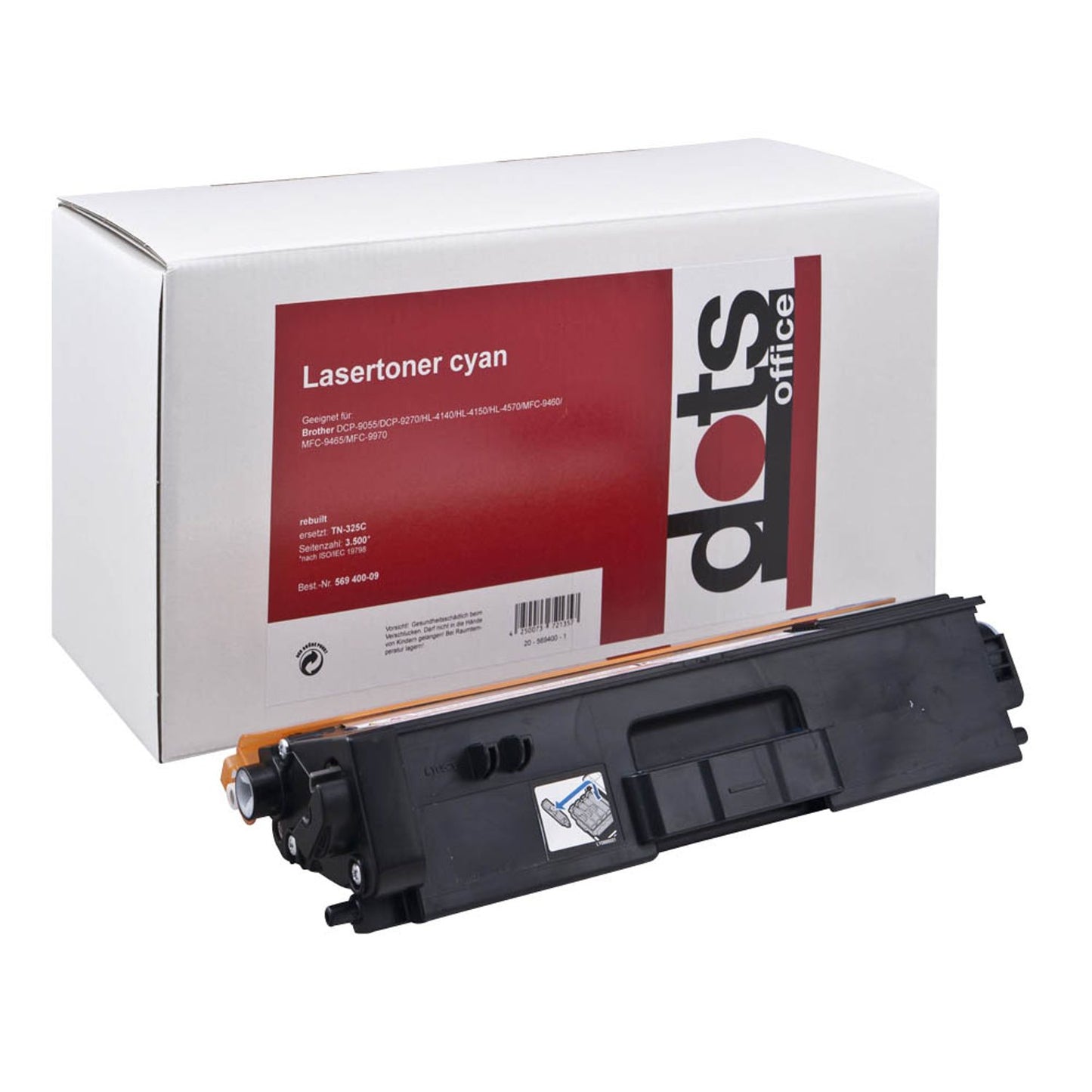dots cyan Toner kompatibel zu brother TN-325C | 1243,HC03-DOTS