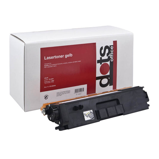 dots gelb Toner kompatibel zu brother TN-325Y | 1243,HC09-DOTS