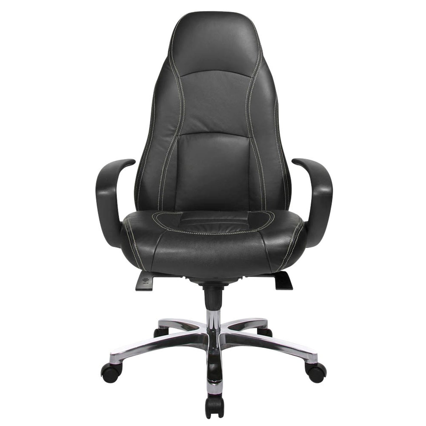 Topstar Chefsessel RS1, Leder schwarz, Gestell alu | RS90F AD0