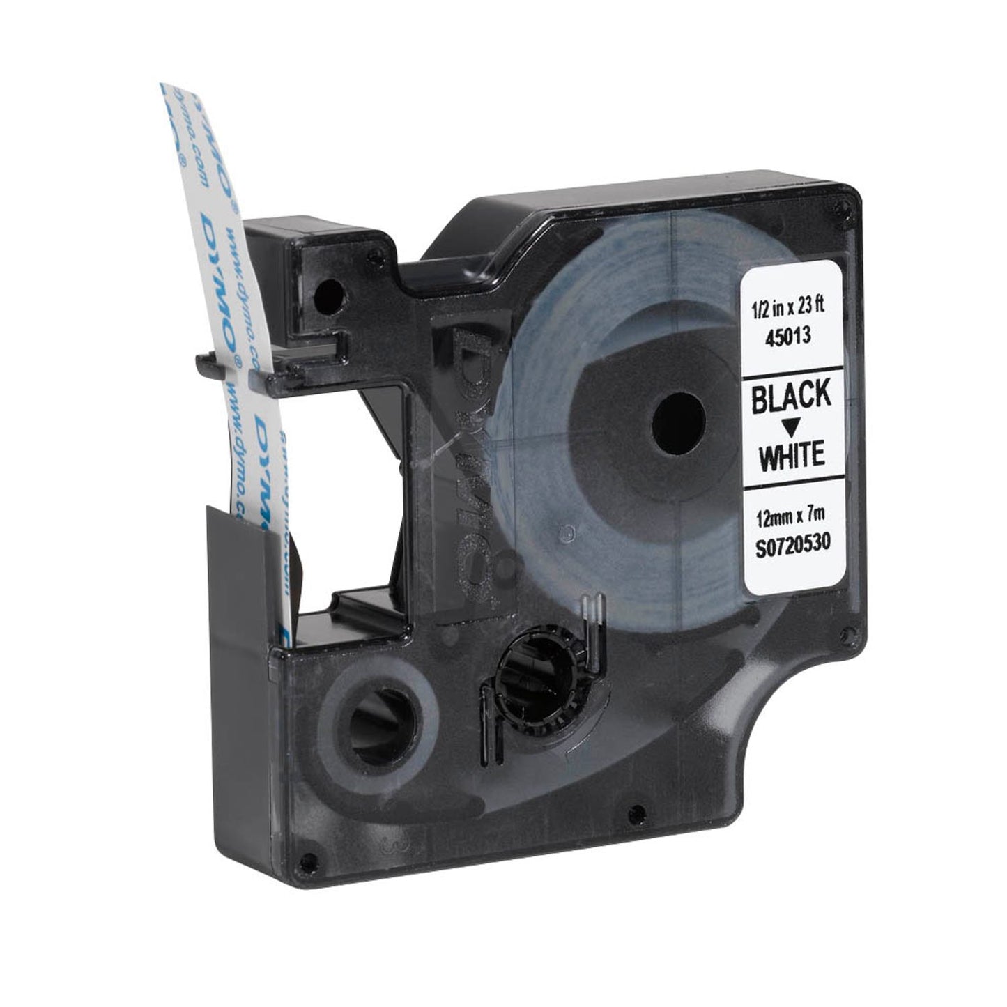 DYMO Schriftbänder D1 45013 , 12 mm schwarz auf weiß | 2093097 | 1 Pack = 10 St.