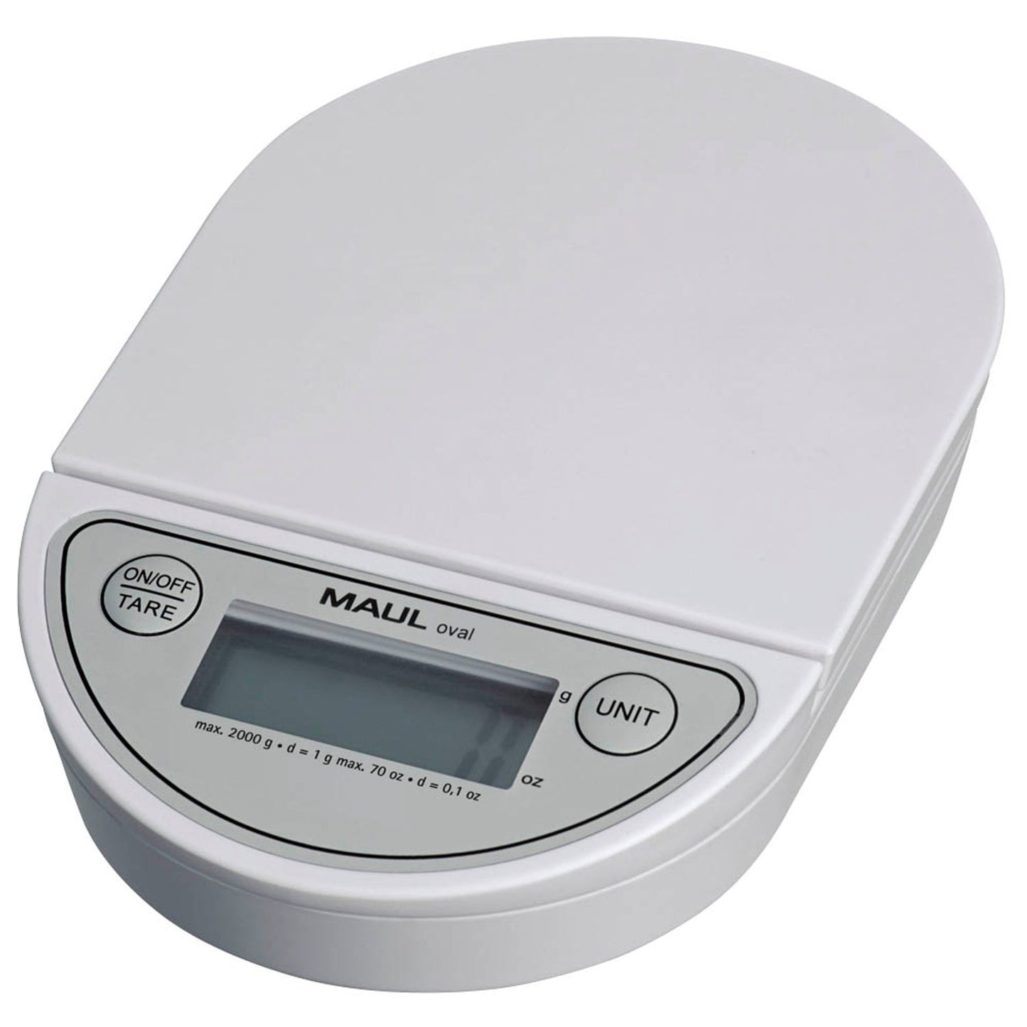 MAUL Briefwaage oval weiß für max. 2,0 kg | 1622002