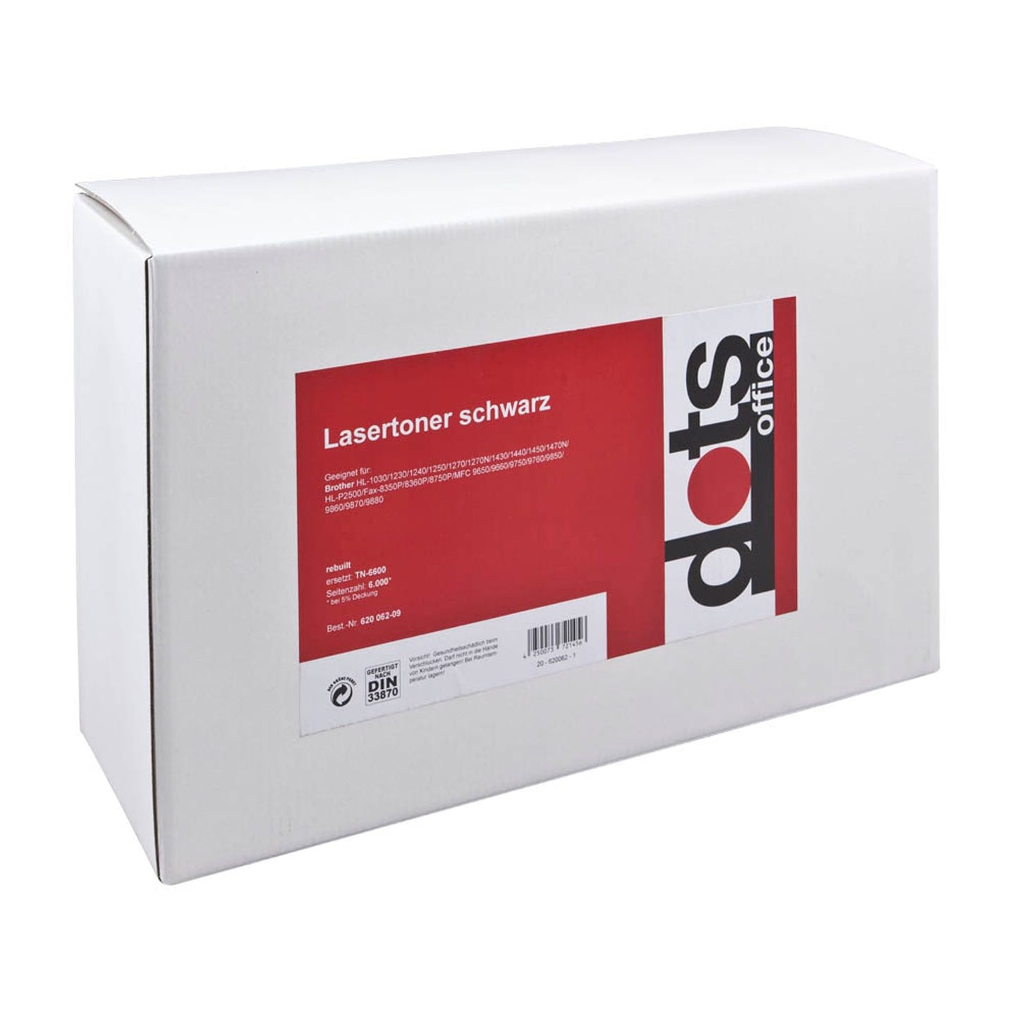 dots schwarz Toner kompatibel zu brother TN-6600 | 1146,HC00-DOTS
