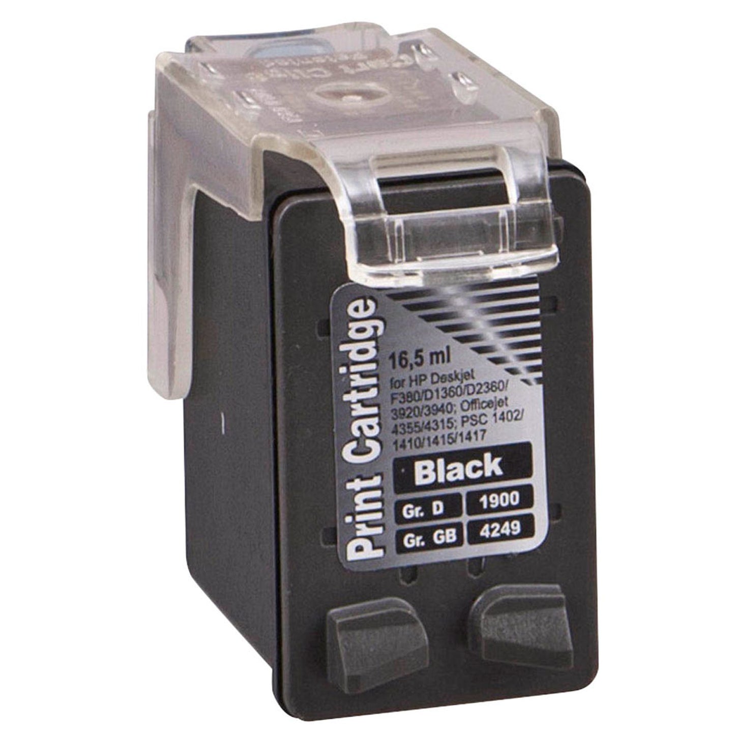 dots schwarz Druckerpatrone kompatibel zu HP 21XL (C9351A) | 1900,4211-DOTS
